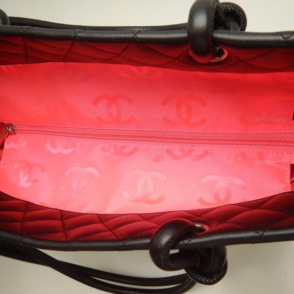 Chanel Cambon Line Tote Leather Enamel Black - Picture 8 of 8